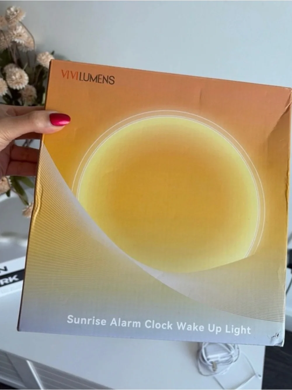 Cream Wake-Up Light Alarm Clock